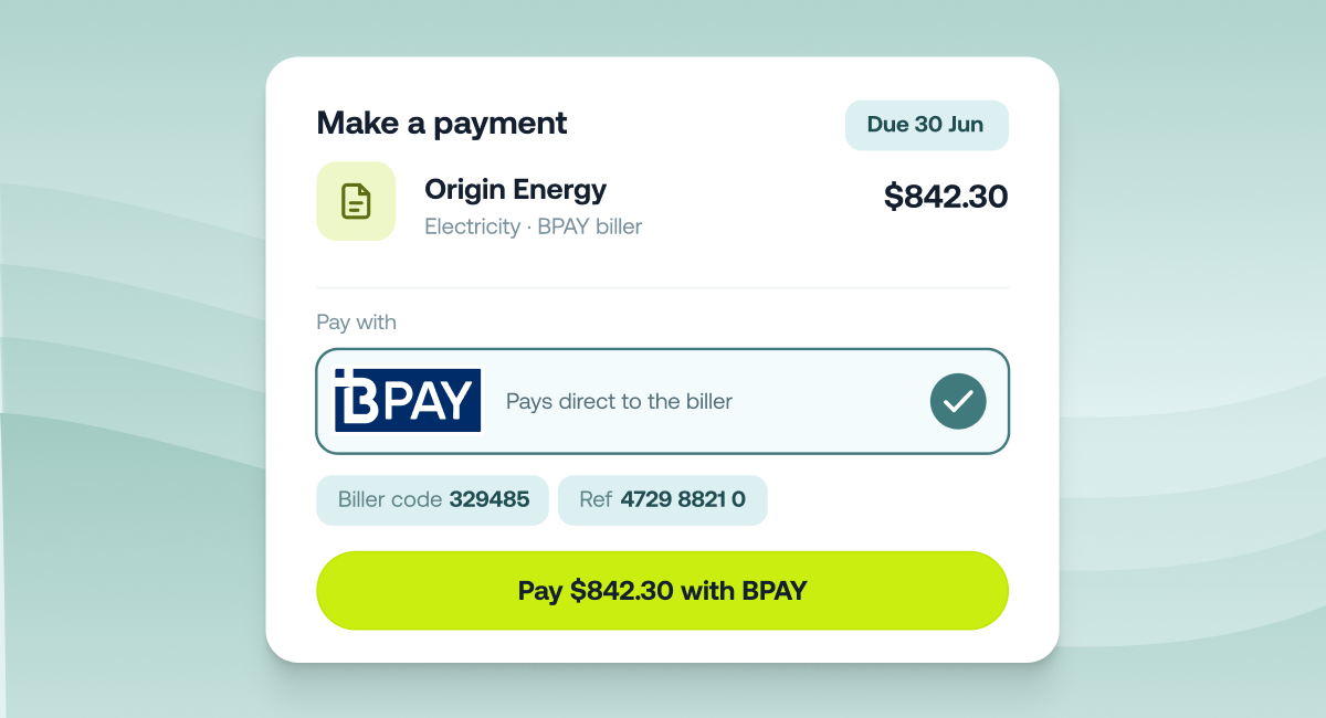 BPAY screenshot